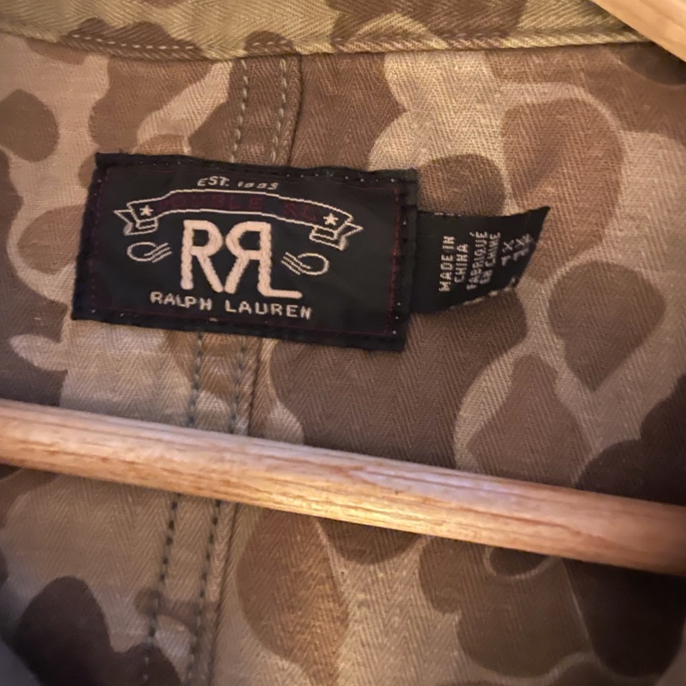 Men’s RRL Camo Coveralls.  Size XL. Worn once for a film short.